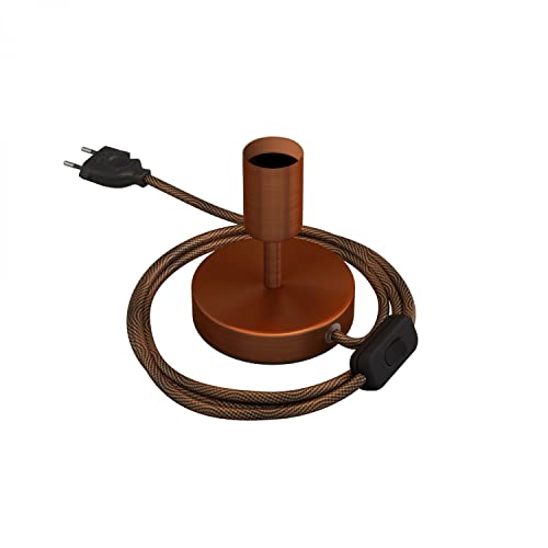 creative cables - Alzaluce - Metall-Tischleuchte - 5 cm, Kupfer satiniert von creative cables