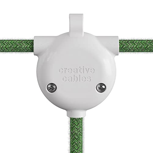 creative cables - Eiva-3, Abzweigdose mit 3 Eingängen für den Außenbereich mit IP65 - Weiß von creative cables