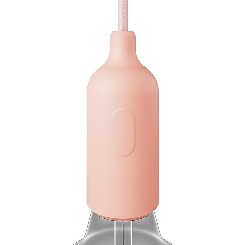 creative cables - Kit E27 Lampenfassung aus Silikon mit Schalter und verdeckter Zugentlastung - Lachs creative cables - Kit E27 Lampenfassung aus Silikon mit Schalter und verdeckter Zugentlastung - Lachs von creative cables