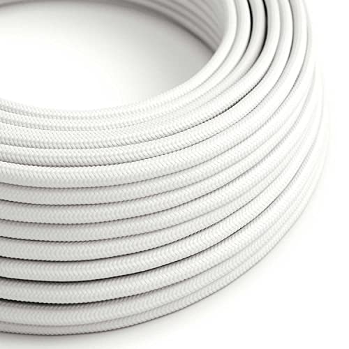 creative cables - Outdoor-Kabel in Weiß SM01 mit Seideneffekt, rund - für EIVA IP65 - BASECAV2SM01-10 Meter von creative cables