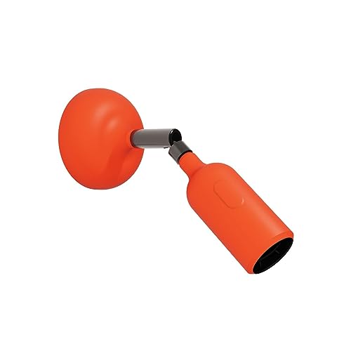 creative cables - Silikon-Lichtklammer mit Gelenk und integriertem Schalter - Ohne Leuchtmittel, Orange creative cables - Silikon-Lichtklammer mit Gelenk und integriertem Schalter - Ohne Leuchtmittel, Orange von creative cables