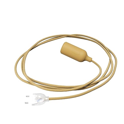 creative cables - Snake Leuchte aus Silikon mit Schalter und Stecker - Ohne Glühbirne, Senf creative cables - Snake Leuchte aus Silikon mit Schalter und Stecker - Ohne Glühbirne, Senf von creative cables