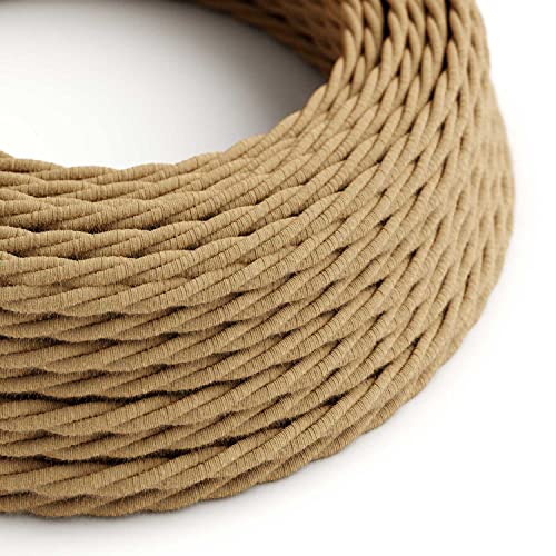 creative cables - Textilkabel geflochten, überzogen mit Jutefaser, TN06-5 Meter, 2x0.75 creative cables - Textilkabel geflochten, überzogen mit Jutefaser, TN06-5 Meter, 2x0.75 von creative cables