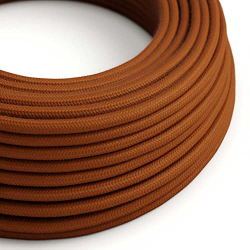 creative cables - Textilkabel rund, damhirsch Baumwolle, RC23 - BASECAVRC23-5 Meter, 2x0.75 von creative cables