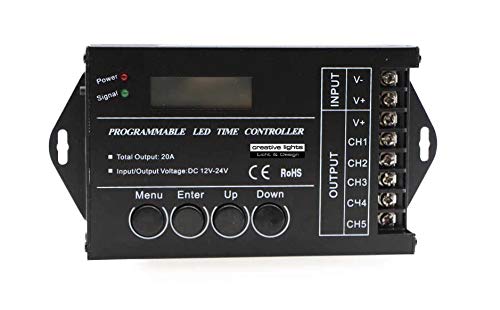 creative lights - LED TAGESLICHTSIMULATOR 5 KANAL DIMM-CONTROLLER - LED TIME CONTROL - IDEAL FÜR AQUARIENBELEUCHTUNGEN- DEUTSCHSPRACHIGE ANLEITUNG von creative lights - Licht & Design
