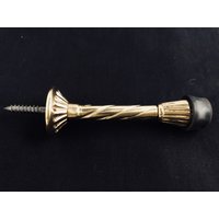 Gedrehter Türstopper Aus Massivem Messing von creativeglobalnyc