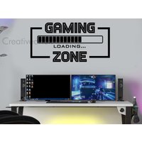 Gaming Zone Wandsticker Gamer Laden Wandaufkleber, Wand Dekor, Game Loading Art, Room Stickers Art Gz1 von creativewallartsuk