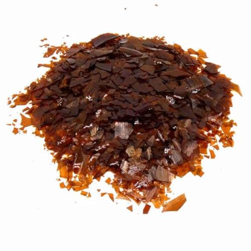 crigema - Schellack Decerata Orange aus Flocken - 300 g - verpackt in einem wiederverschließbaren Beutel mit Reißverschluss (DECERATA Orange) von crigema