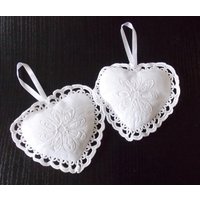 Handbesticktes Pad Zum Aufhängen Von Frivolite-Tour-stielstich-stickerei-Set Mit 2 Weißen Reihen von crinolines58