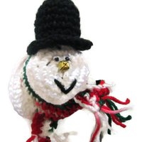 Gehäkelte Schneemann Türklinkenbezüge Weihnachtsdekoration von crochetedbycharlene