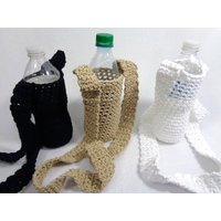 Gehäkelter Baumwoll-Wasserflaschenhalter 16-20 Unzen Getränkewärmer von crochetedbycharlene