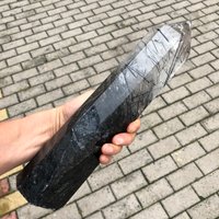2710G Crystal Natural Turmalinquarz Kristall Mineralprobe, Schwarzer Turmalinkristall Sechs Lingzhu # A 1678 von crystal2018625