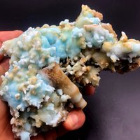 Crystal ， Natürliche Schöne Blaue Hemimorphit-Mineralprobe # 1575 von crystal2018625