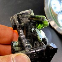Crystal Natürliche Verdelith Mineralprobe/Hochwertige Turmalin Große Grüne Matrix #a1607 von crystal2018625