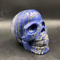 Handgeschnitzter Lapislazuli Kristall Schädel/Handgeschnitzt #a1633 von crystal2018625