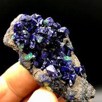 Kristall Azurit, Natürlicher Blauer Azurit Kristall, Sparkly Mineral Specimen # A1760 von crystal2018625