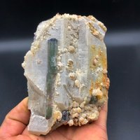 Kristall Natürlicher Turmalinquarz Mineralprobe/Wassermelonen-Turmalin Grüner Turmalin #a1861 von crystal2018625