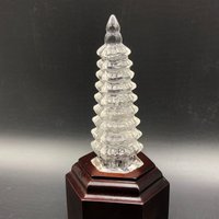 Kristallturm, Handgeschnitzte Leifeng Pagode, Natürliche Quarz Fengshui Neunstöckiger Kristallturm ，#1850 von crystal2018625