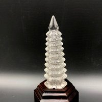 Kristallturm, Handgeschnitzte Leifeng Pagode, Natürliche Quarz Fengshui Neunstöckiger Kristallturm ， #1851 von crystal2018625
