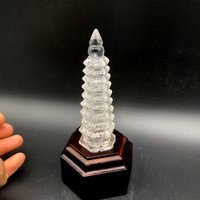 Kristallturm, Handgeschnitzte Leifeng Pagode, Natürliche Quarz Fengshui Neunstöckiger Kristallturm ，#1852 von crystal2018625