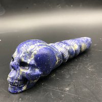 Lapislazuli Kristall Schädel Handgeschnitzt #a1640 von crystal2018625