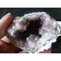Neuer Fund Atemberaubender Pink Amethyst | 70.5 Gramm/58 Mm Teil Geode | A29 Argentinien - Gratis Uk Porto von crystaldelightsuk