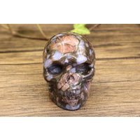 2'' Hand Geschnitzt Natürliche Glaucophane Stein Schädel - Schnitzen Kristall Heilung Geschenk von crystalloading