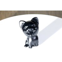 2 "' Handgeschnitzter Obsidian Hund, Natürliche Hundestatue, Doggy Geschenke, Hundeliebhaber, Kristall Schnitzerei Tiere, Crystal von crystalloading