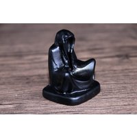 2'' Natürliche Obsidian Geist Schnitzen, Geschenk, Kristall Geschenke, Geist-statue, Schnitzen Geist, Schädel Geschenke von crystalloading