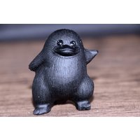 2'' Natur Obsidian Pinguin Schnitzerei, Geschenk, Kristall Pinguin, Statue, Schnitzerei Tiere, Geschenke von crystalloading