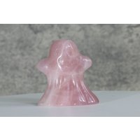 2'' Natur Rosenquarz Geist, Kristall Geist Statue, Halloween Geschenk, Heilung, Geister Schnitzerei von crystalloading