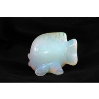 2'' Opal Geschnitzt Fisch/Goldfisch/Koi - Hand Schnitzen Tiere Clownfisch -Geburtstag Geschenk-Synthese Skulptur Goldfisch-Kristall von crystalloading