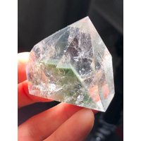54G Natural Green Ghost Crystal Point G400 von crystalseller88