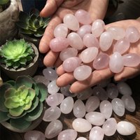 10Pc Natürliche Schöne Rosenquarz Mini Ei, Von Hand Geschnitzt Polieren Kristall Dekoration, Geschenk, Heilung von crystland