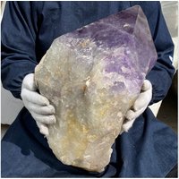 65.12lb Natürlicher Amethyst Punkt, Bergkristall, Reiki Heilung, Kristallspitze, Quarzstab, Kristall Dekoration Xa4734 von crystland