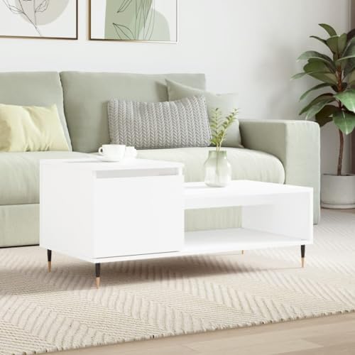 Furniture Home Tools Couchtisch, Holz, 100 x 50 x 45 cm, Weiß von csderty