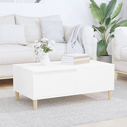 Furniture Home Tools Couchtisch, Holz, 90 x 50 x 36,5 cm, Weiß von csderty