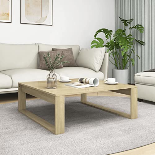 Furniture Home Tools Couchtisch Sonoma Eiche 100x100x35cm Holzwerkstoff von csderty