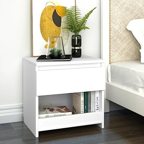 Furniture Home Tools Nachtkommode, Holz, 40 x 30 x 39 cm, Weiß von csderty