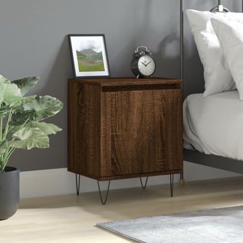 Furniture Home Tools Nachttisch Braun Eiche 40x30x50cm Holzwerkstoff von csderty