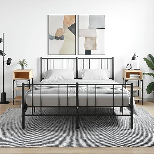 Furniture Home Tools Nachttische, 2 Stück, Sonoma-Eiche, 35 x 34,5 x 70 cm, Holzwerkstoff von csderty