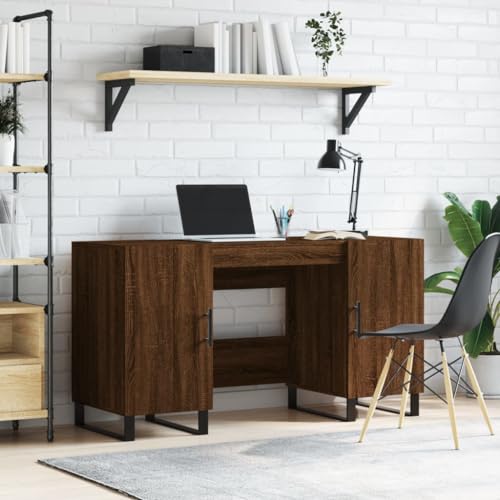 Furniture Home Tools Schreibtisch, Eiche, 140 x 50 x 75 cm, Holzwerkstoff von csderty