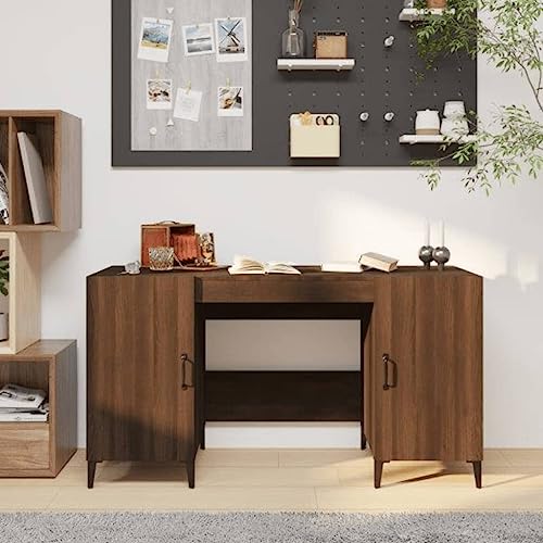 Furniture Home Tools Schreibtisch, Eiche, 140 x 50 x 75 cm, Holzwerkstoff von csderty