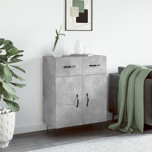 Furniture Home Tools Sideboard Betongrau 69,5x34x90cm Holzwerkstoff von csderty