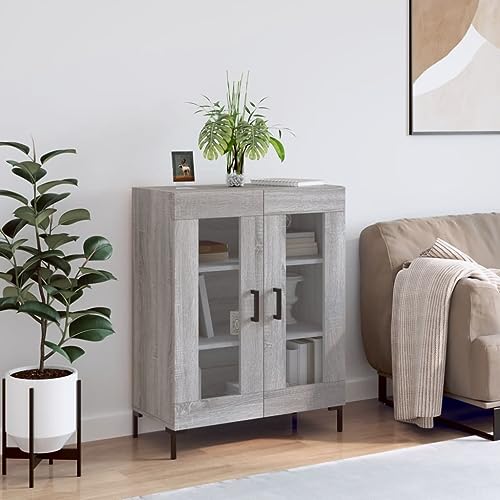 Furniture Home Tools Sideboard Grau Sonoma 69,5x34x90cm Holzwerkstoff von csderty