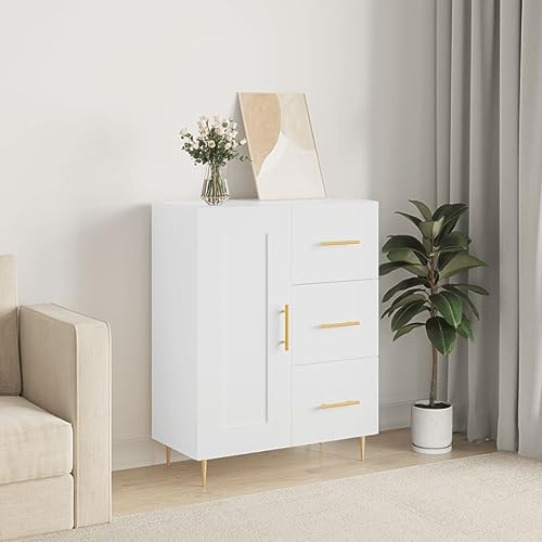 Furniture Home Tools Sideboard Weiß 69,5x34x90cm Holzwerkstoff von csderty
