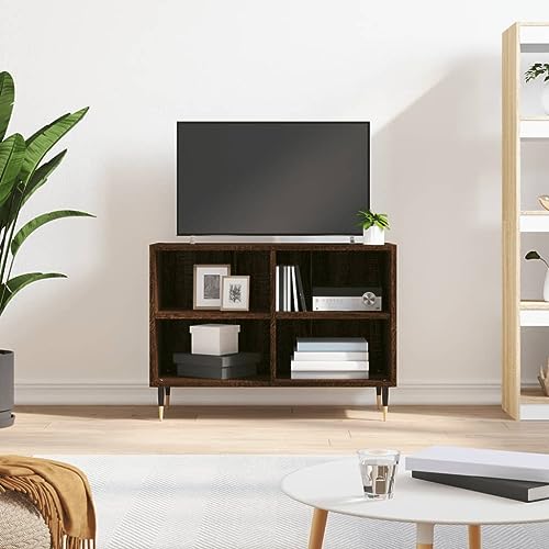 Furniture Home Tools TV-Schrank, Braun Eiche, 69,5 x 30 x 50 cm, Holzwerkstoff von csderty