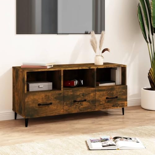 Furniture Home Tools TV-Schrank, Raucheiche, 102 x 35 x 50 cm, Holzwerkstoff von csderty