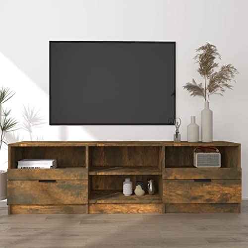 Furniture Home Tools TV-Schrank, Raucheiche, 150 x 33,5 x 45 cm, Holzwerkstoff von csderty