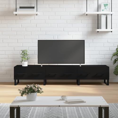 Furniture Home Tools TV-Schrank, Schwarz, 150 x 36 x 30 cm, Holzwerkstoff von csderty